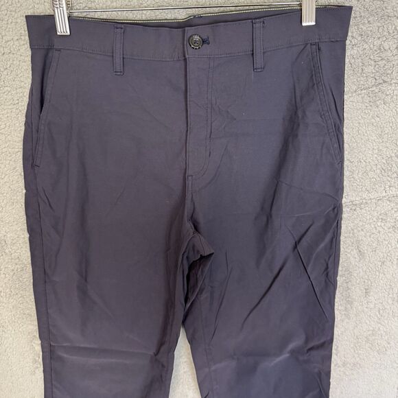 Eddie Bauer Tech Pants Mens 34x33 Blue Lightweight Performance Stretch Hiking - Picture 2 of 11